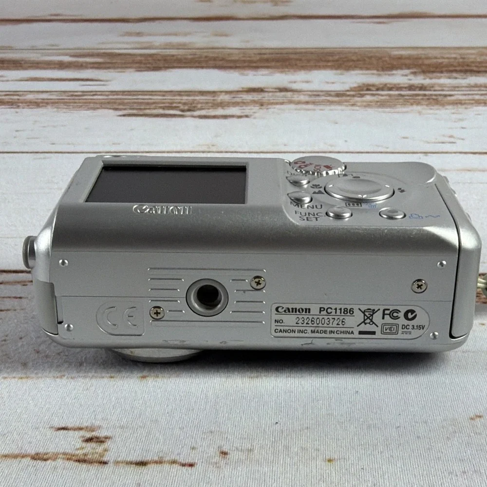 Canon PowerShot A430 4.0MP Digital Camera Silver For Parts Not Tested
